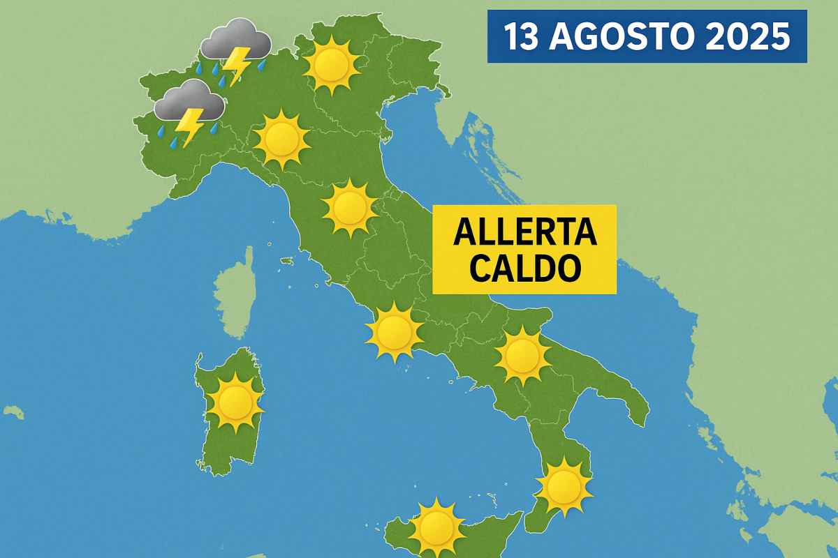 meteo 13 agosto 2025.