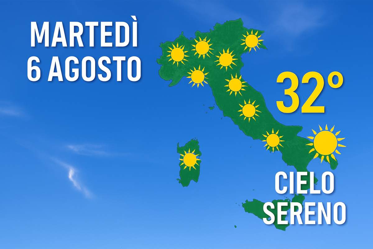 Meteo 06 agosto 2025