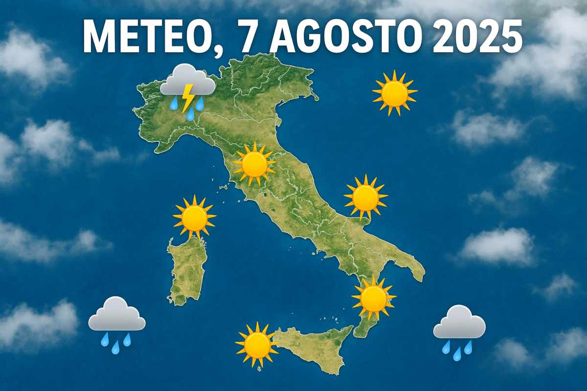 meteo 7 agosto 2025